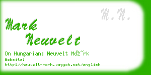 mark neuvelt business card